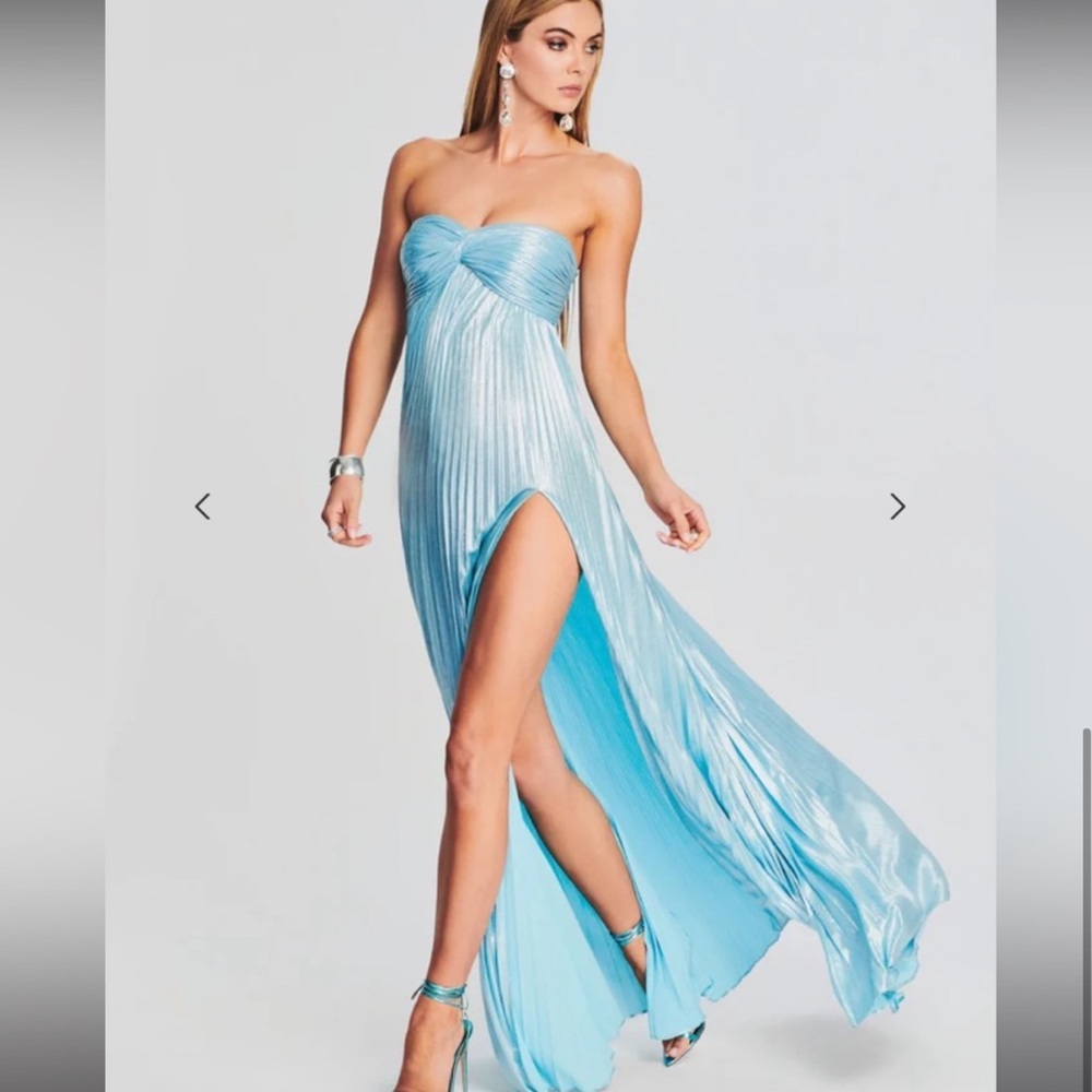 Retrofete Zoa Blue Silver Dress NWOT